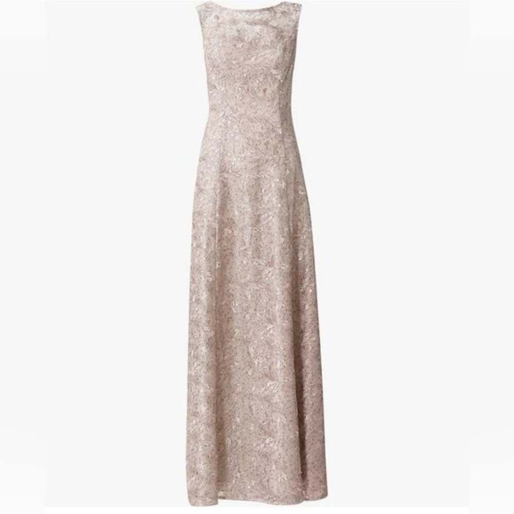 Adrianna Papell Lace Maxi Dress in Cream - Picture 3 of 5